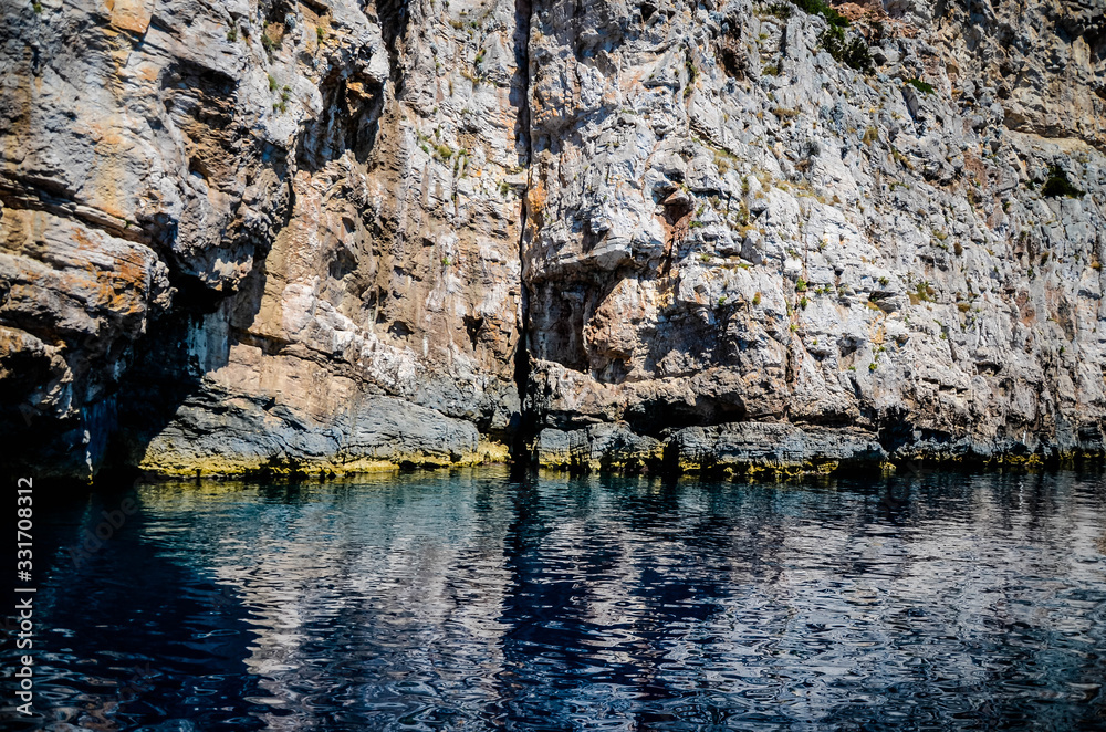 magnificent view of the cliffs of the Kornati Islands in Croatia