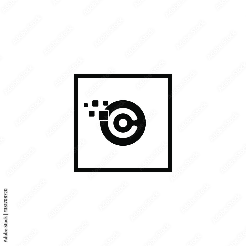 letter C logo icon template letter C logo icon template