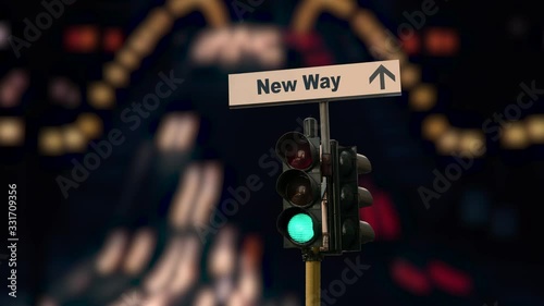 Street Sign the Way to New Way
