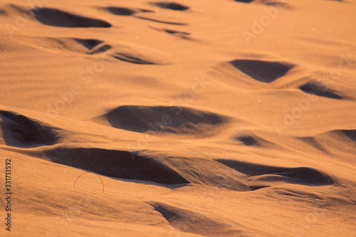 Dettaglio nella sabbia del deserto