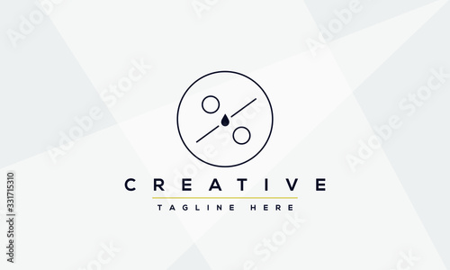 Creative abstract letter O logo design template. OO icon initial based monogram and symbol in vector. photo