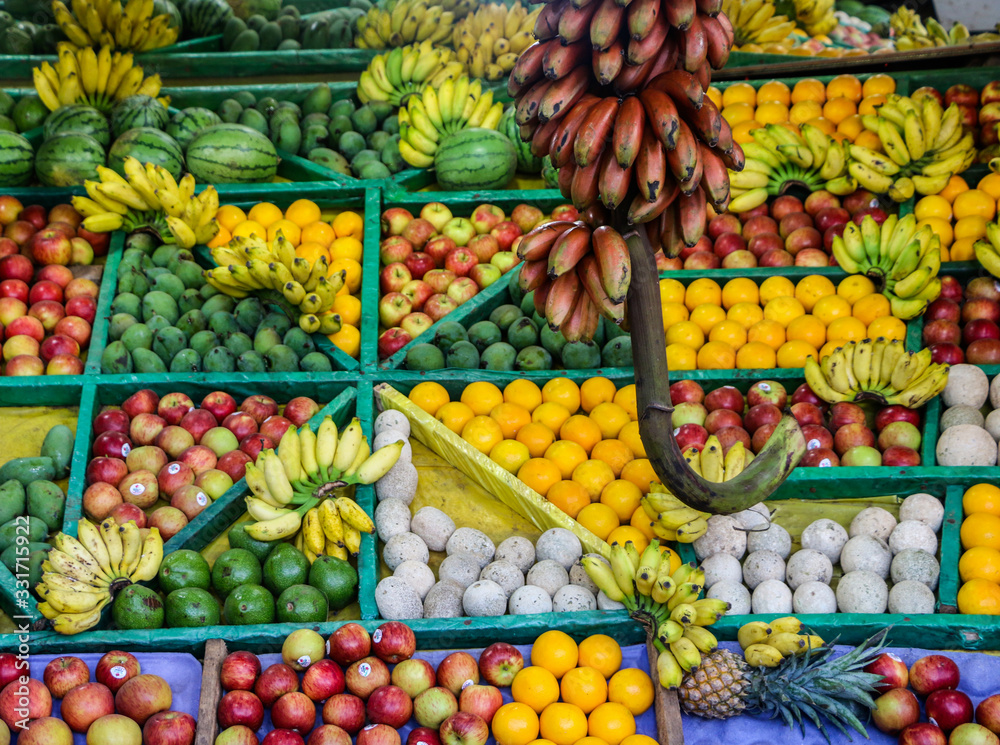 fruit background texture capture from sri lankan market