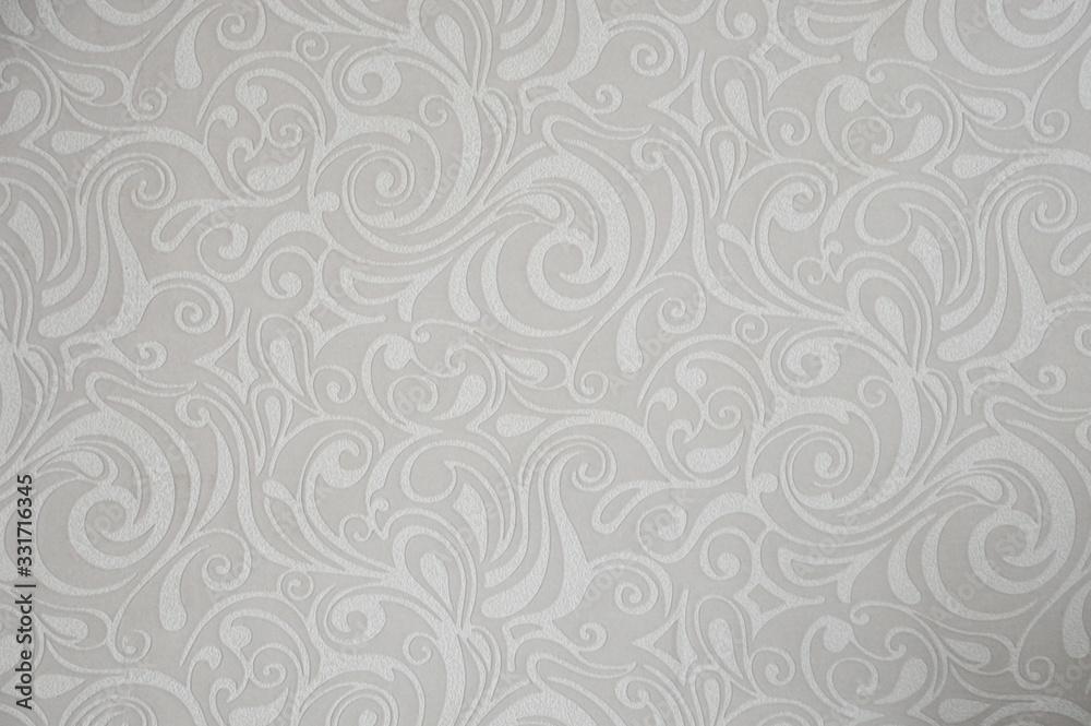 White wall paper. background, texture for the design