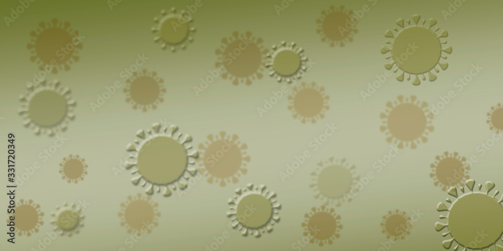 Coronavirus abstract background. Medical Genetics Bacteriological Microorganism