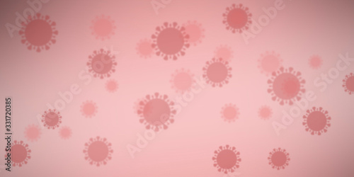 Coronavirus abstract background. Medical Genetics Bacteriological Microorganism