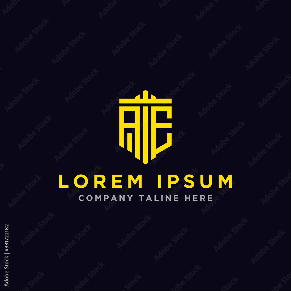 Inspiring logo design Set, for companies from the initial letters of the AE logo icon. -Vectors Inspiring logo design Set, for companies from the initial letters of the AE logo icon. -Vectors