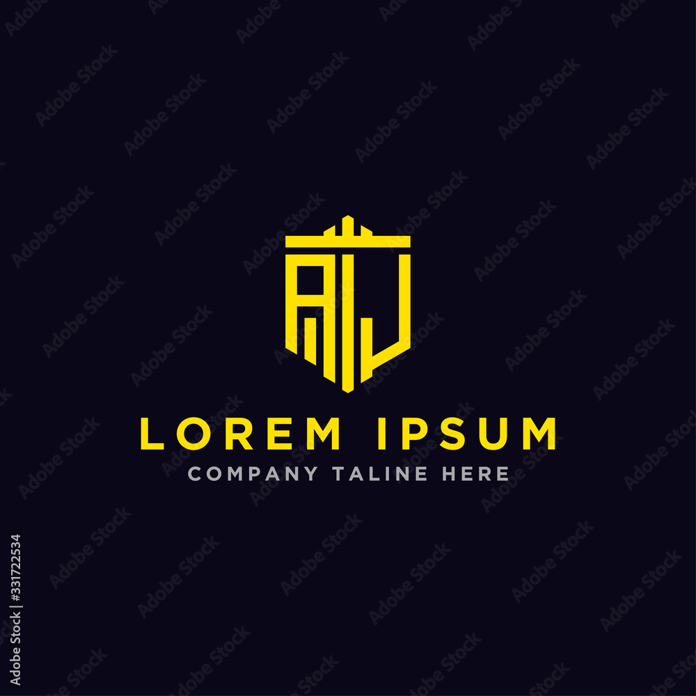 Inspiring logo design Set, for companies from the initial letters of the AJ logo icon. -Vectors Inspiring logo design Set, for companies from the initial letters of the AJ logo icon. -Vectors