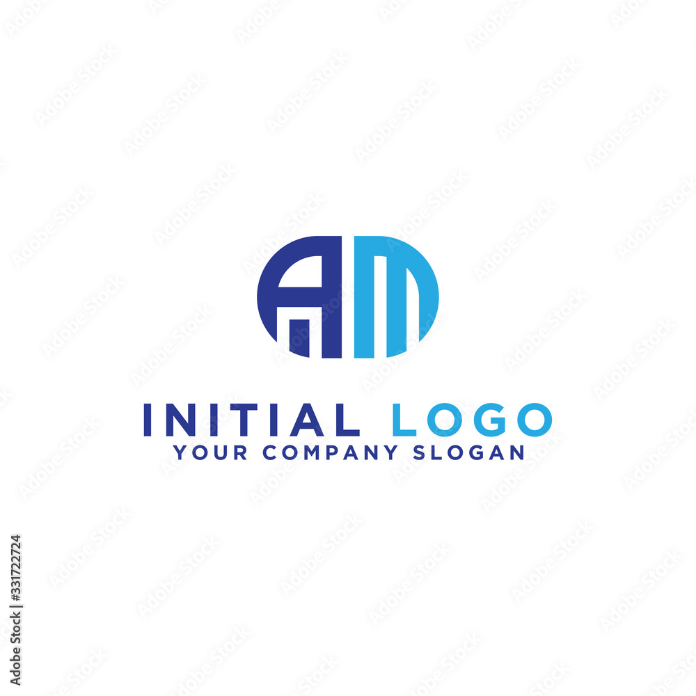Inspiring logo design Set, for companies from the initial letters of the AM logo icon. -Vectors Inspiring logo design Set, for companies from the initial letters of the AM logo icon. -Vectors