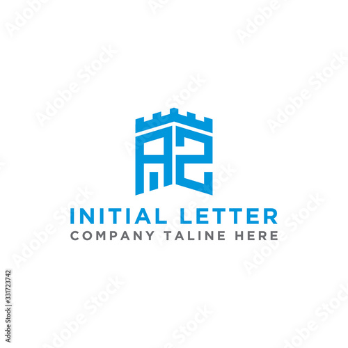 Inspiring logo design Set, for companies from the initial letters of the AZ logo icon. -Vectors