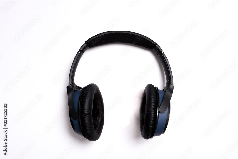 Over the ear headphones on white background Over the ear headphones on white background