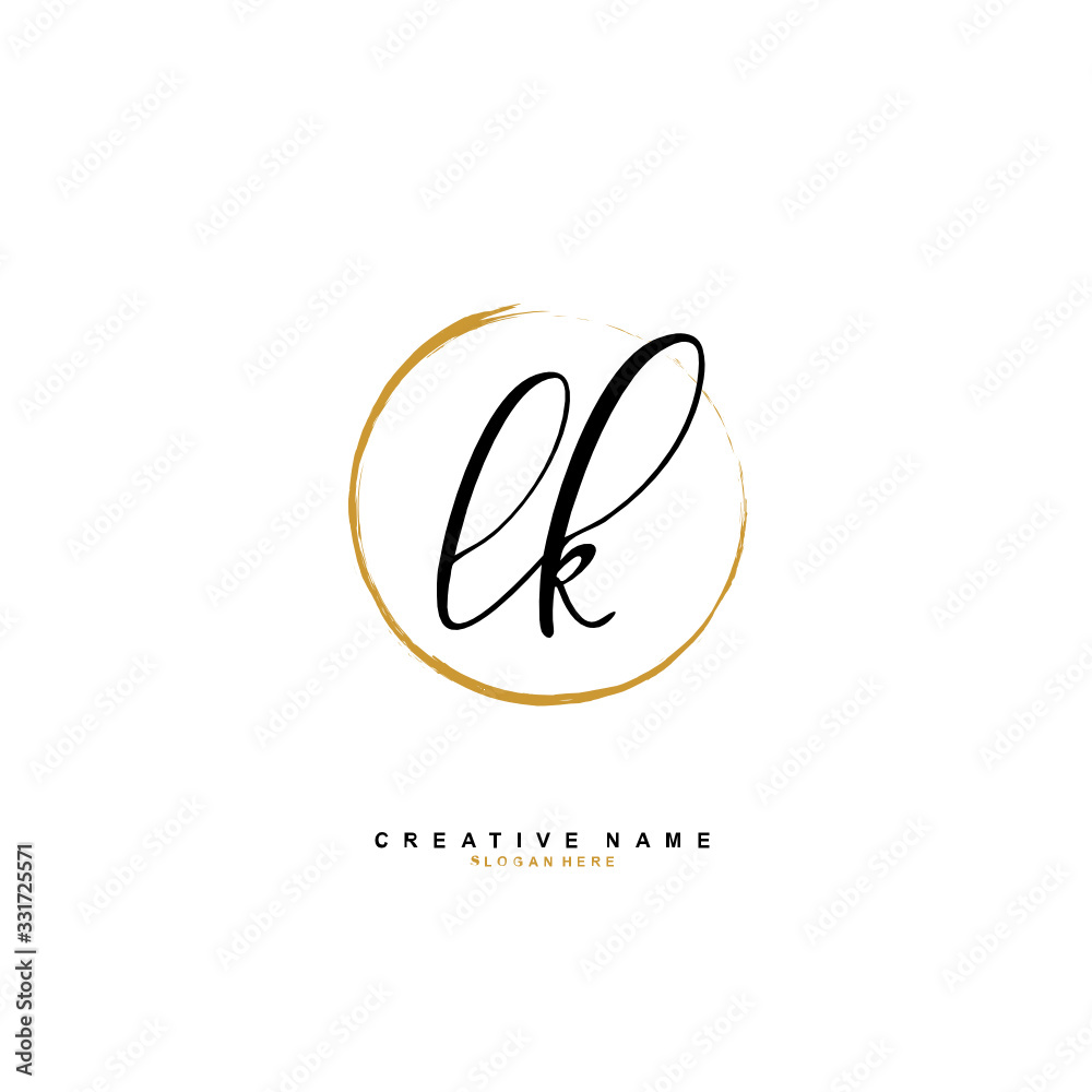 L K LK Initial logo template vector. Letter logo concept L K LK Initial logo template vector. Letter logo concept