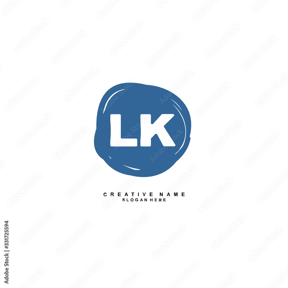 L K LK Initial logo template vector. Letter logo concept L K LK Initial logo template vector. Letter logo concept