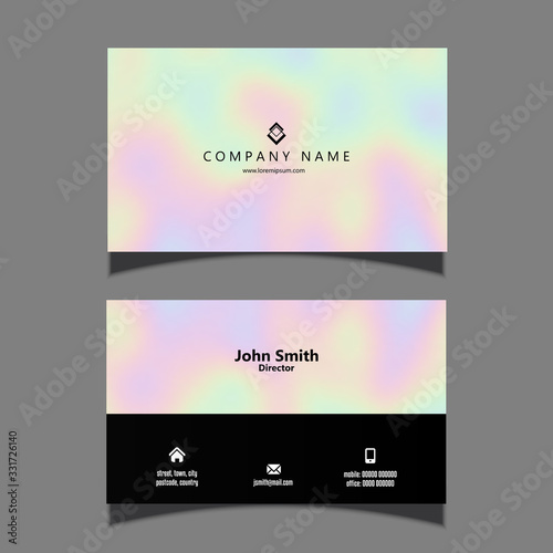 Business card with hologram design