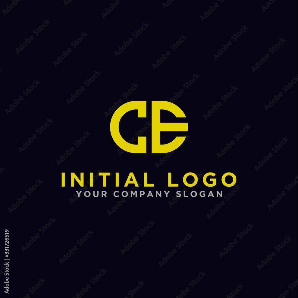 Inspiring logo design Set, for companies from the initial letters of the CE logo icon. -Vectors