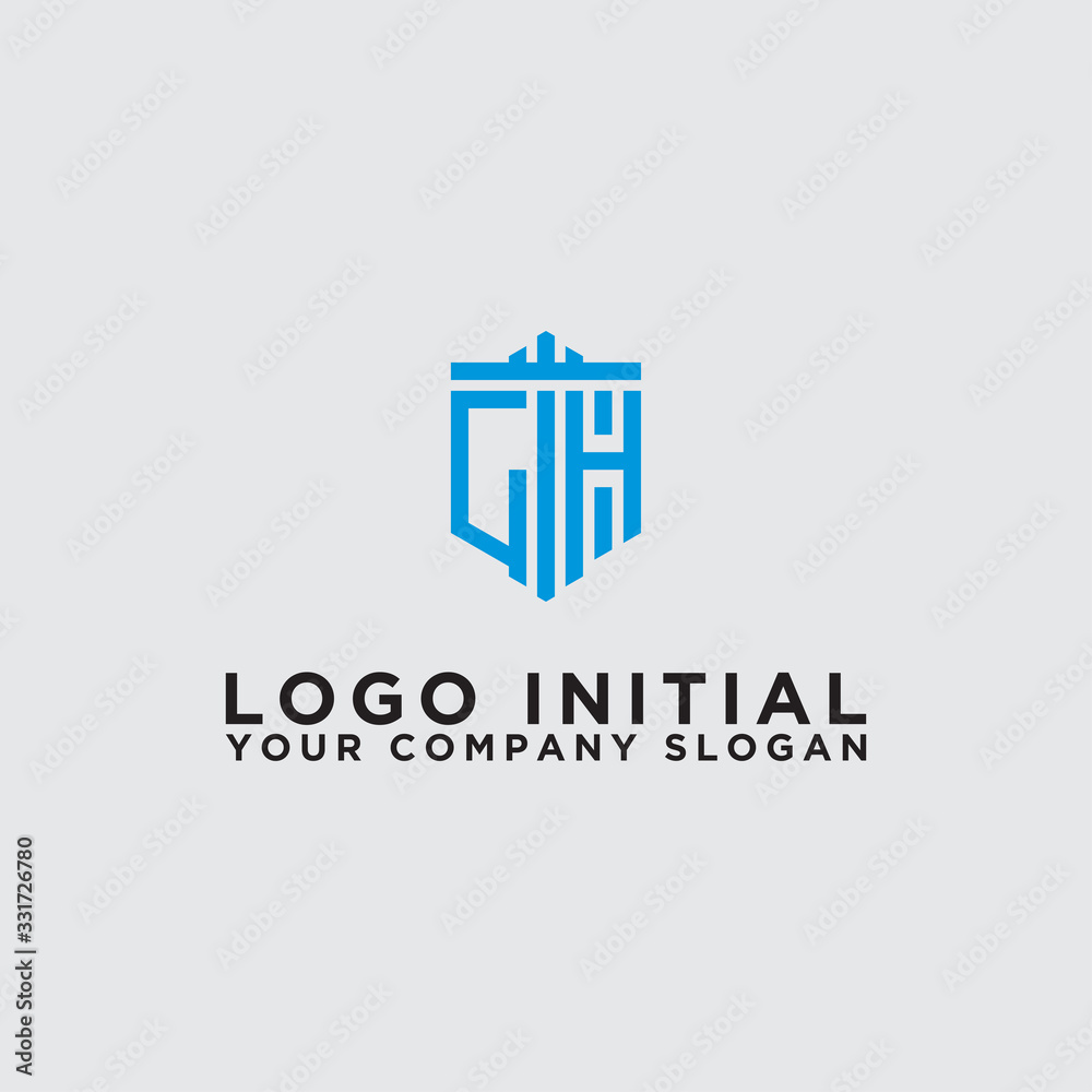 Inspiring logo design Set, for companies from the initial letters of the CH logo icon. -Vectors Inspiring logo design Set, for companies from the initial letters of the CH logo icon. -Vectors