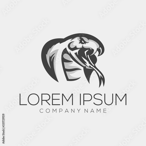 cobra logo design vector abstract illustrator