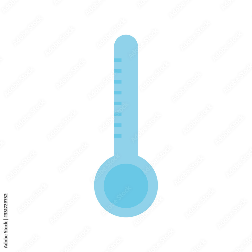Isolated thermometer flat style icon vector design Isolated thermometer flat style icon vector design