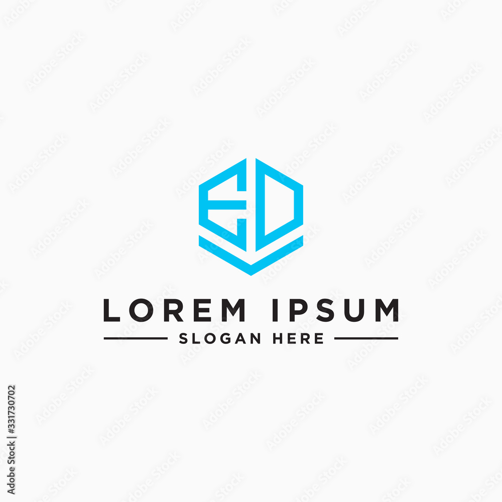 Inspiring logo design Set, for companies from the initial letters of the ED logo icon. -Vectors Inspiring logo design Set, for companies from the initial letters of the ED logo icon. -Vectors
