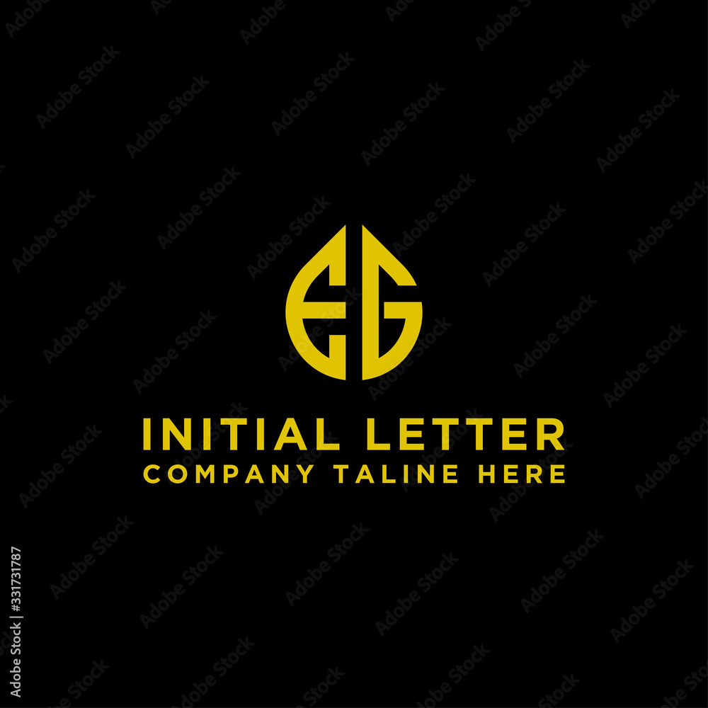 Obraz premium Inspiring logo design Set, for companies from the initial letters of the EG logo icon. -Vectors