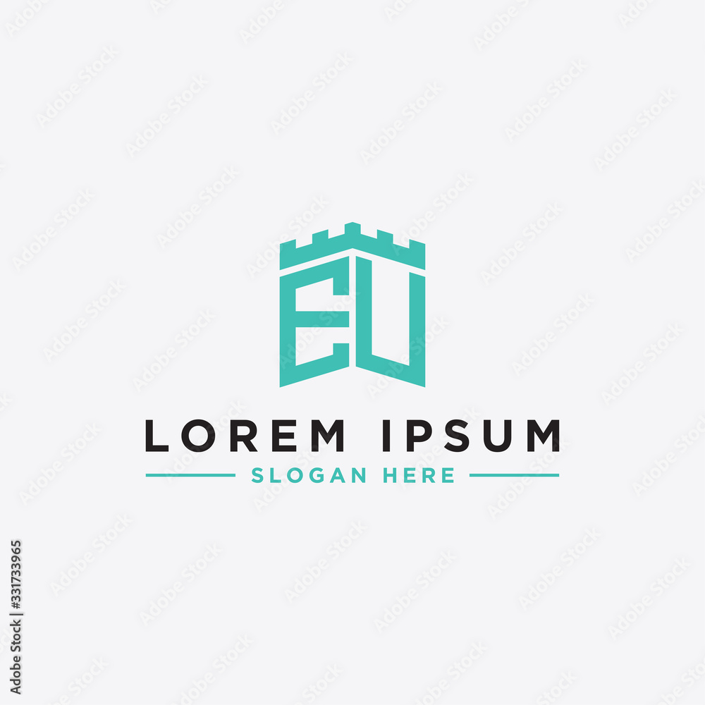 Inspiring logo design Set, for companies from the initial letters of the EU logo icon. -Vectors Inspiring logo design Set, for companies from the initial letters of the EU logo icon. -Vectors