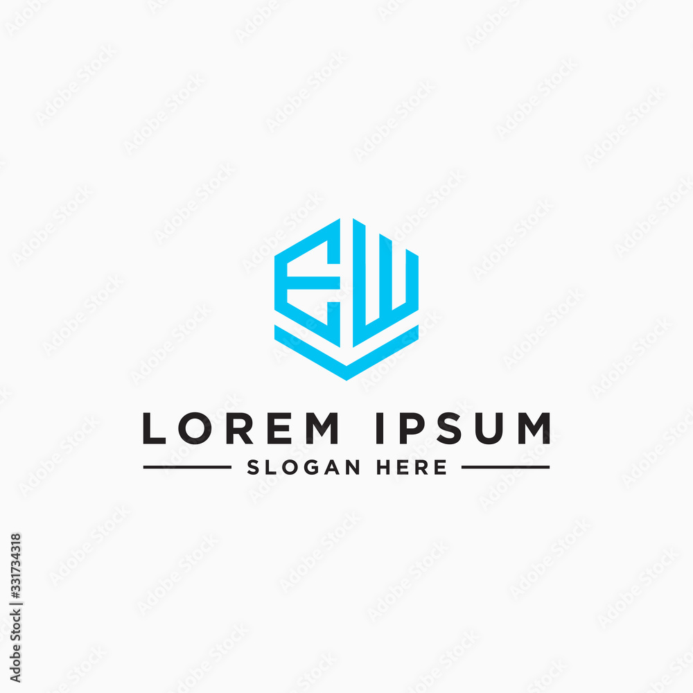 Inspiring logo design Set, for companies from the initial letters of the EW logo icon. -Vectors Inspiring logo design Set, for companies from the initial letters of the EW logo icon. -Vectors