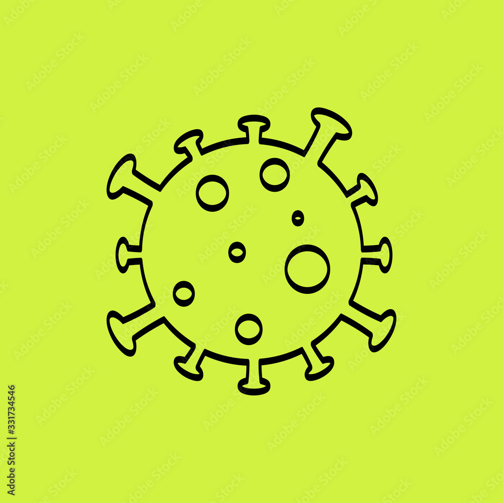 Novel Coronavirus, Pneumonia, Covid-19 Vaccine, Prevention, Healthcare Sign Vector Illustration Background