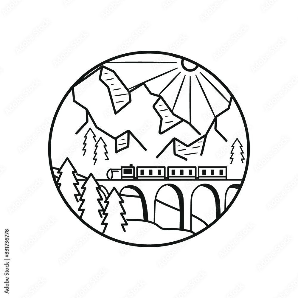 mountain line art with emblems. Summer vector illustrations. Design for t-shirt, stamp, label, logo, etc. isolated vector graphic. mountain line art with emblems. Summer vector illustrations. Design for t-shirt, stamp, label, logo, etc. isolated vector graphic.