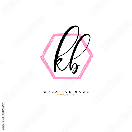 K B KB Initial logo template vector. Letter logo concept © FAAZT_Creative
