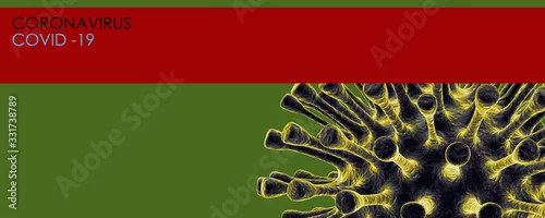 Panel kuchenny z motywem virus