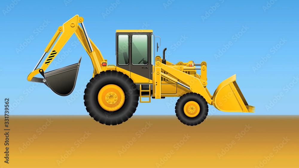 Backhoe vehicle, construction Equipment Backhoe vehicle, construction Equipment