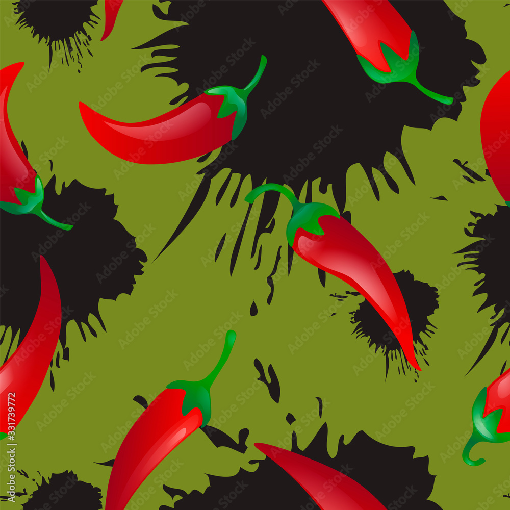 Pepper seamless pattern Pepper seamless pattern