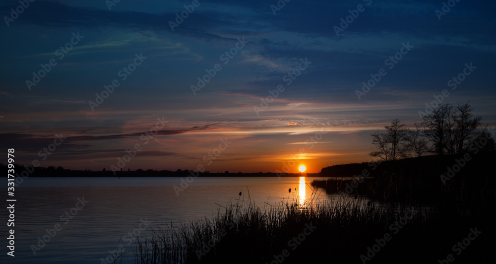 Sunset on the lake 2