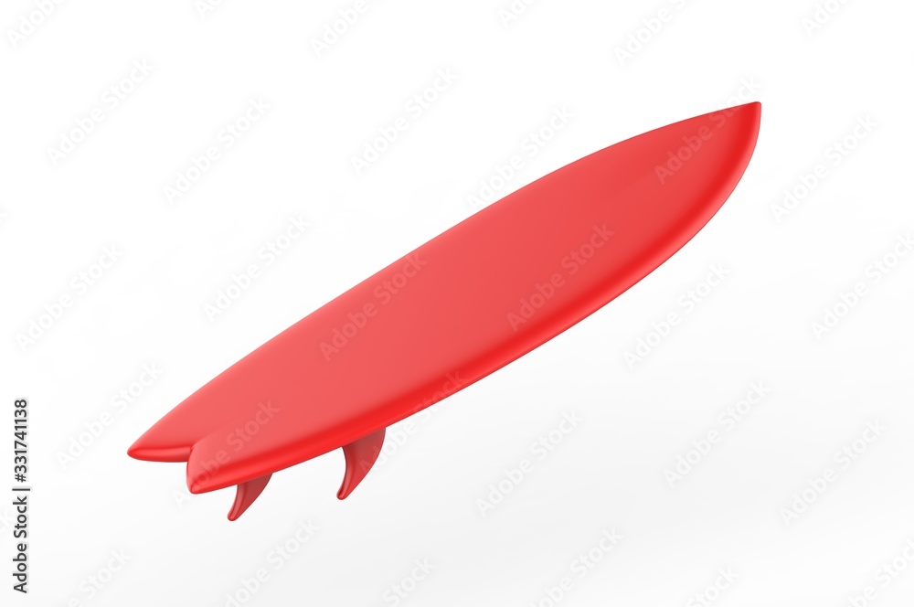 Blank surfboard for mock up and design, 3d render illustration. Blank surfboard for mock up and design, 3d render illustration.