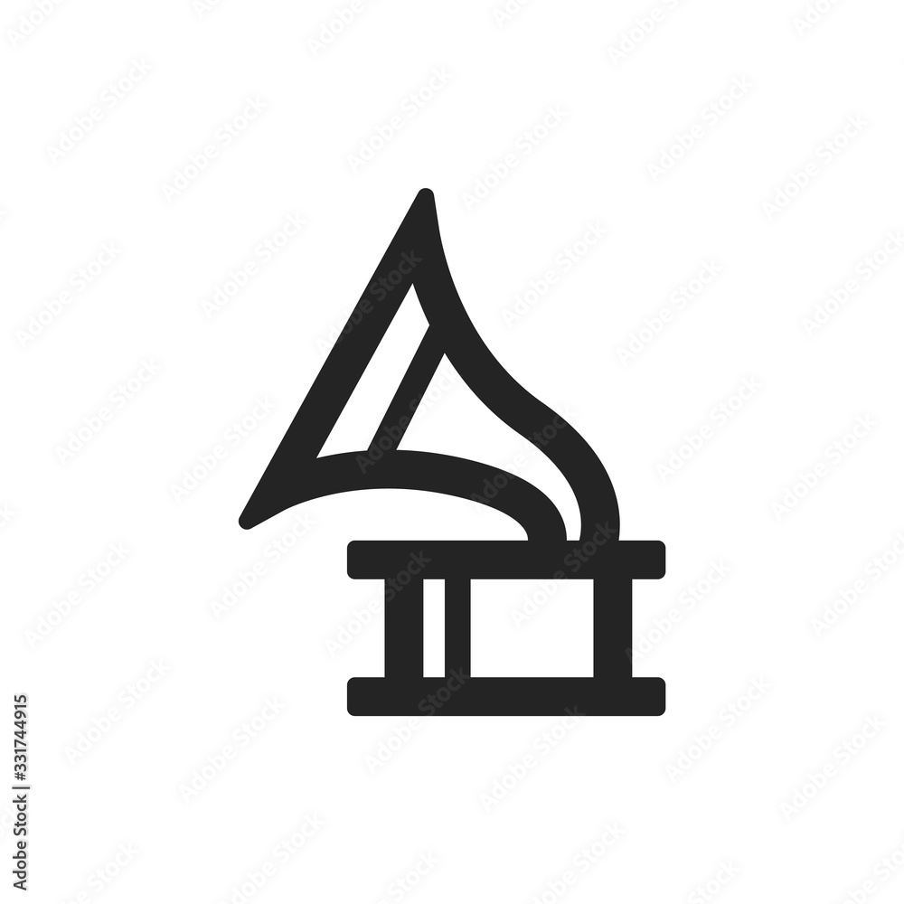 Outline Icon - Gramophone