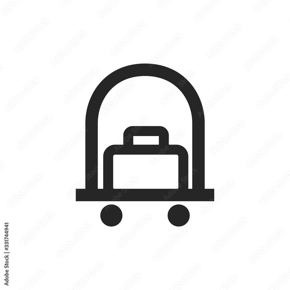 Outline Icon - Hotel trolley Outline Icon - Hotel trolley