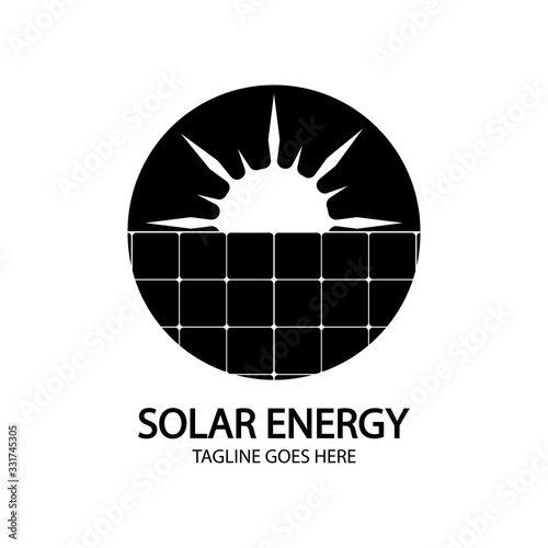 Solar logo energy icon