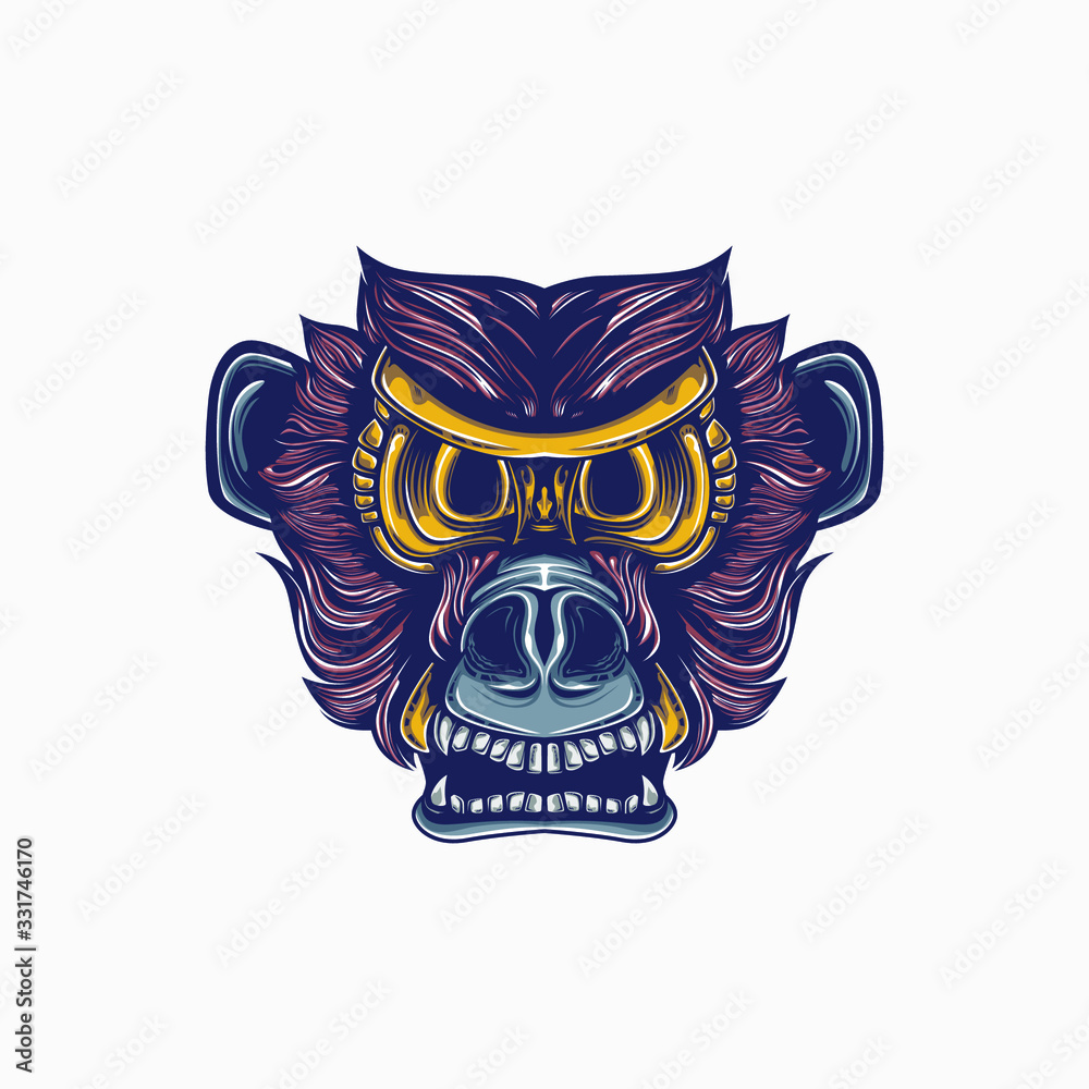 Fototapeta premium red monkey