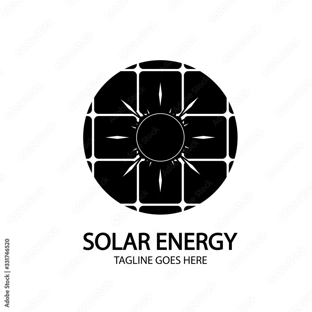Solar energy panel and sun icon isolated on white background Solar energy panel and sun icon isolated on white background