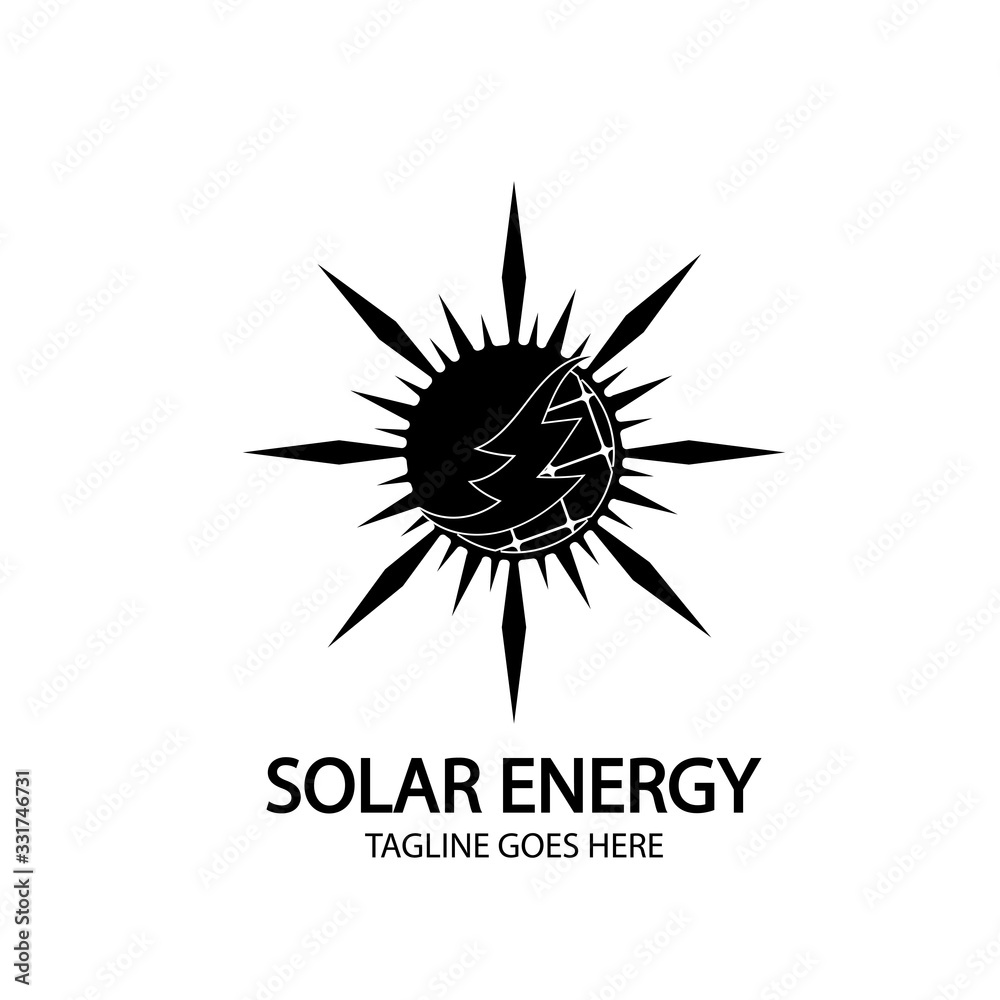 Solar energy panel and sun icon isolated on white background Solar energy panel and sun icon isolated on white background