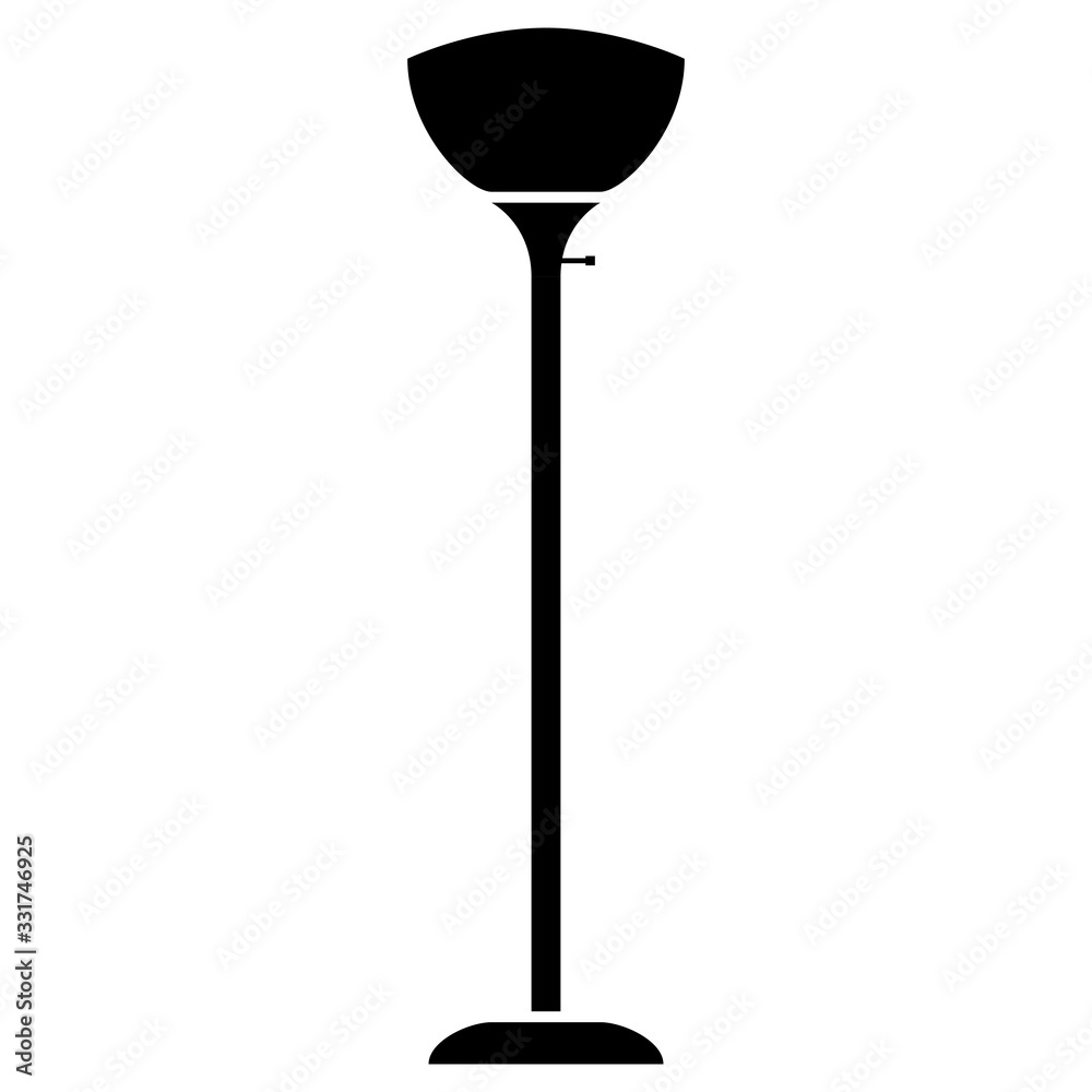 floor lamp with lamp shade in black and white floor lamp with lamp shade in black and white