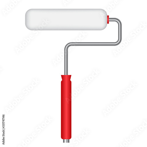 paint roller with handle in color