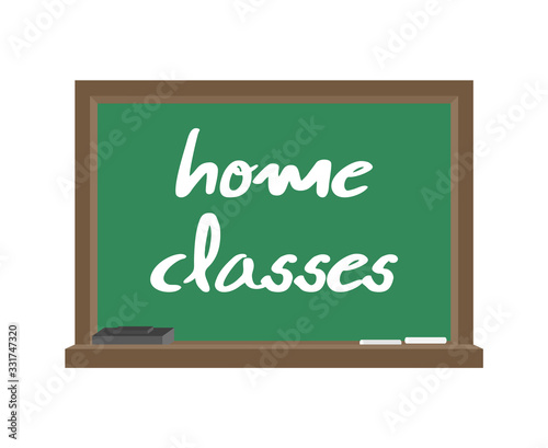 Design of home classes message on blackboard