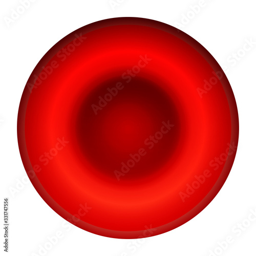 red blood cell shaded in color