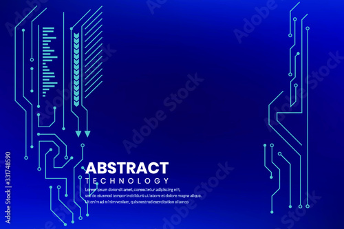 abstract technology background hud style