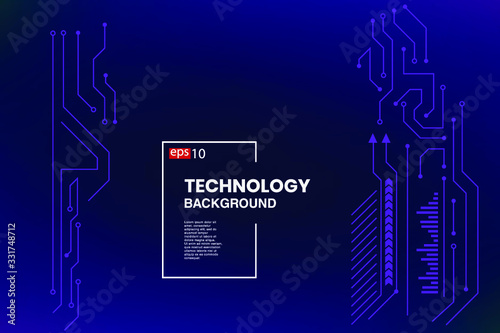 abstract technology background hud style