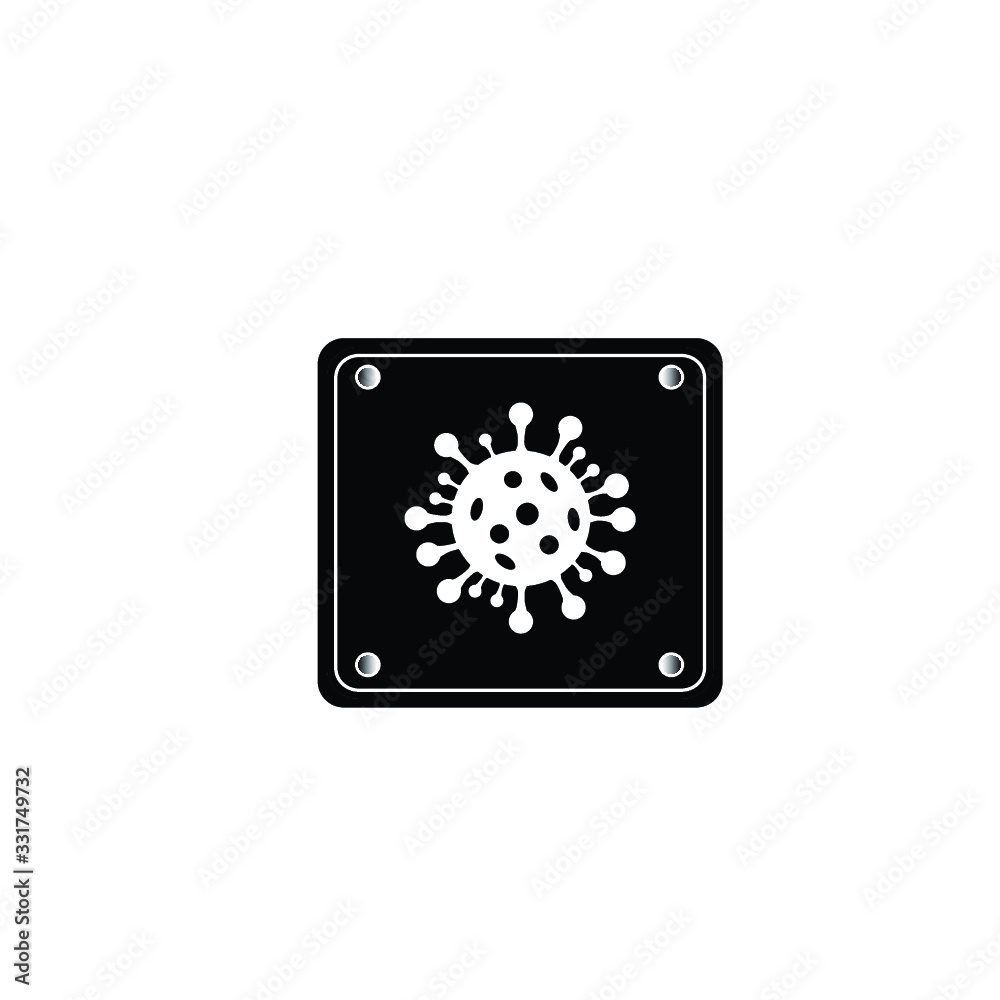 Coronavirus 2019-nCoV. Corona road sing virus icon. Coronavirus 2019-nCoV. Corona road sing virus icon.