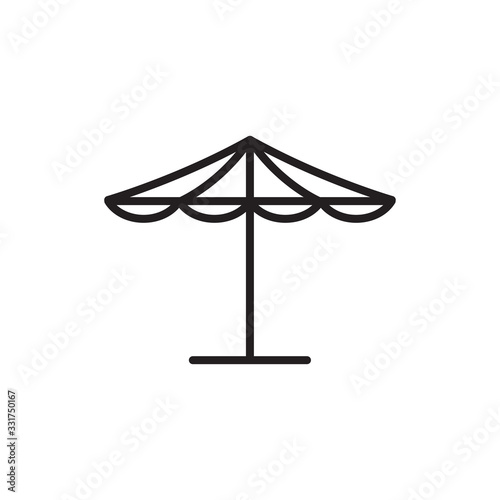cafe umbrella icon in trendy flat style