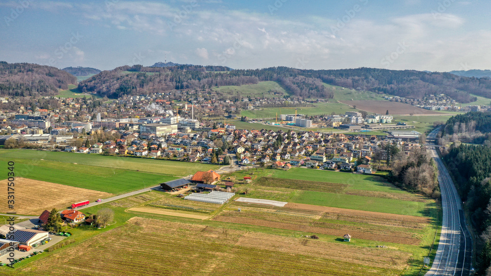 Kleines Panorama von Gümligen, Kanton Bern