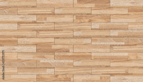 Natural wood texture. Decking Flooring. Harwood surface. Wooden laminate background © Niko Bellic