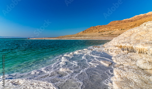 Fototapeta Naklejka Na Ścianę i Meble -  Dead Sea Jordan the lowest place on Earth 
